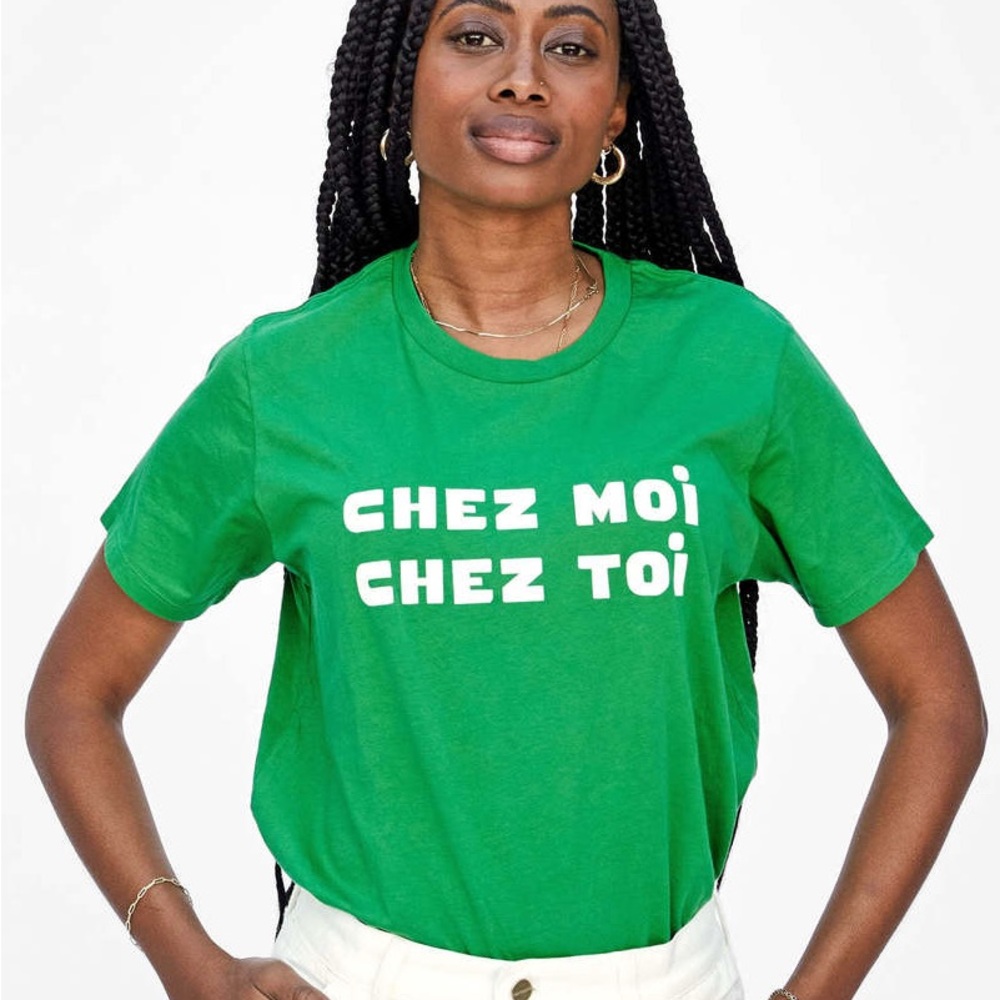 Clare V green Tshirt XS